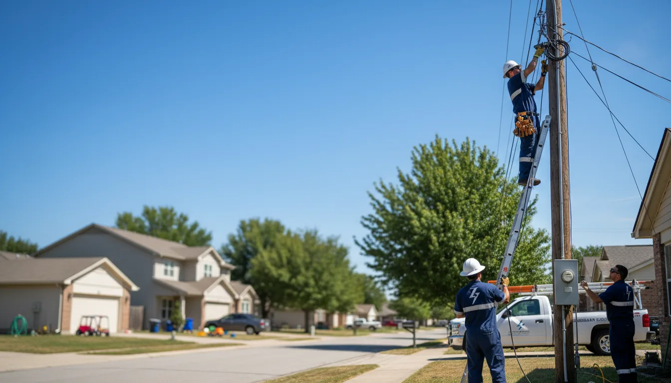 Residential electrician providing installation services in Colfax, WI